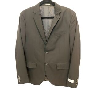 Nordstrom Rack Mens Suit Jacket Black Extra Trim Fit 2 Button Size 42L